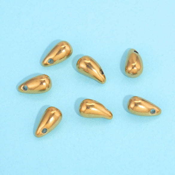Stainless Steel Water Drops Pendant Diy Jewelry Handmade Accessories With Vacuum Plated And Electroplated Treatment