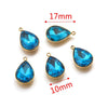 Stainless Steel Water Dropshaped Pendant Electroplated Necklace Diy Jewelry