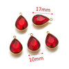 Stainless Steel Water Dropshaped Pendant Electroplated Necklace Diy Jewelry