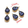 Stainless Steel Water Dropshaped Pendant Electroplated Necklace Diy Jewelry