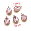 Stainless Steel Water Dropshaped Pendant Electroplated Necklace Diy Jewelry