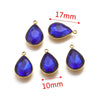 Stainless Steel Water Dropshaped Pendant Electroplated Necklace Diy Jewelry