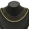 Stainless Steel Wave Pattern Bone Chain Choker Necklace Hip Hop Electroplated Unisex