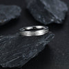 Stainless Steel Wave Pattern Seiko Couple Rings