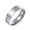 Stainless Steel Wave Pattern Seiko Couple Rings