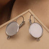 Stainless Steel Welding Ring Earrings Diy Jewelry Ear Tray Accessories With Electroplating