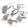 Stainless Steel Welding Ring Earrings Diy Jewelry Ear Tray Accessories With Electroplating