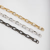 Stainless Steel Wide Tshaped Long Box Chain Bracelet With Geometric Rhombus Design Electroplated Unisex Fashion Jewelry