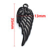 Stainless Steel Wings Pendant Necklace Jewelry Accessories With Vacuum Furnace Plating Gold And Electroplating Design