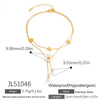 Stainless Steel Women's Anklets With Animal Zodiac Pattern Light Luxury Style 18K Gold Nonfading