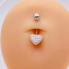 Stainless Steel Women's Body Piercing Jewelry Navel Ring With Heartshaped Butterfly Starshaped Leaves Pendant Alloy Inlaid Artificial And Semiprecious Stones Electroplated