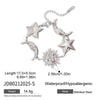 Stainless Steel Women's Casual Minimalist Bracelet With Star And Geometric Pattern Electroplated
