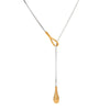 Stainless Steel Women's Fashionable Geometric Yshaped Necklace With Electroplating