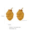 Stainless Steel Women's Natural Style Earrings With Bow And Geometric Pattern Electroplated