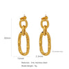 Stainless Steel Women's Natural Style Earrings With Bow And Geometric Pattern Electroplated