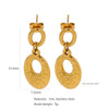 Stainless Steel Women's Natural Style Earrings With Bow And Geometric Pattern Electroplated