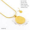 316L Stainless Steel Women's Necklace With Boat Anchor Joker Retro Snake Pendant Electroplating Geometric Animal Zodiac Design