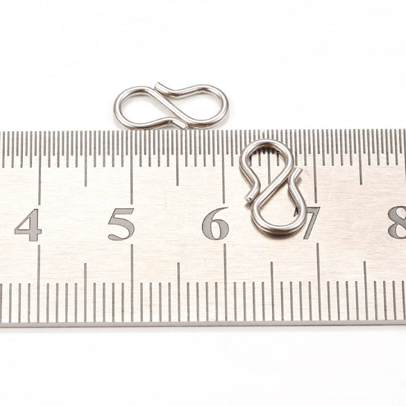 Stainless Steel 8Word Buckle Jewelry Accessories Electroplated Punk Style For Diy