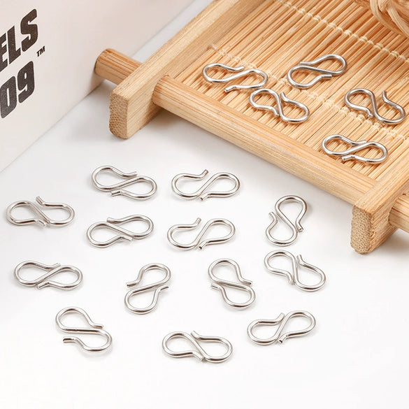 Stainless Steel 8Word Buckle Jewelry Accessories Electroplated Punk Style For Diy