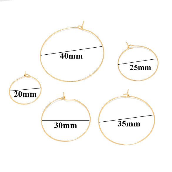 Stainless Steel 9 Word Circle Geometric Electroplated Women's Earrings Accessories