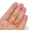 Stainless Steel 9 Word Circle Geometric Electroplated Women's Earrings Accessories