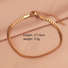 Stainless Steel Woven Flat Chain Electroplated Unisex Animal Style Bracelet Jewelry Accessories