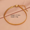 Stainless Steel Woven Flat Chain Electroplated Unisex Animal Style Bracelet Jewelry Accessories
