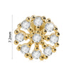 Stainless Steel Zircon Electroplated Heart Pattern Inner Tooth Lip Nail Snake Leaf Earrings