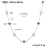 316L Stainless Steel Zircon Light Luxury Necklace Bracelet Suit Pvd Electroplated