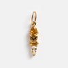 Stainless Steel Zircon Necklace Pendant Furnace Vacuum Plated 18K Gold Birthstone Valentine's Day Style