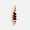 Stainless Steel Zircon Necklace Pendant Furnace Vacuum Plated 18K Gold Birthstone Valentine's Day Style