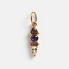 Stainless Steel Zircon Necklace Pendant Furnace Vacuum Plated 18K Gold Birthstone Valentine's Day Style