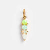 Stainless Steel Zircon Necklace Pendant Furnace Vacuum Plated 18K Gold Birthstone Valentine's Day Style