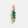 Stainless Steel Zircon Necklace Pendant Furnace Vacuum Plated 18K Gold Birthstone Valentine's Day Style