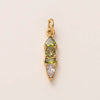 Stainless Steel Zircon Necklace Pendant With Vacuum Electroplated 18K Gold For December Birthstone Or Valentine's Day