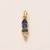 Stainless Steel Zircon Necklace Pendant With Vacuum Electroplated 18K Gold For December Birthstone Or Valentine's Day