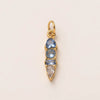 Stainless Steel Zircon Necklace Pendant With Vacuum Electroplated 18K Gold For December Birthstone Or Valentine's Day