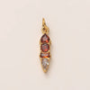 Stainless Steel Zircon Necklace Pendant With Vacuum Electroplated 18K Gold For December Birthstone Or Valentine's Day
