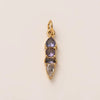 Stainless Steel Zircon Necklace Pendant With Vacuum Electroplated 18K Gold For December Birthstone Or Valentine's Day