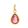Stainless Steel Zircon Necklace Pendant With Vacuum Plating And December Birthstone For Valentine's Day