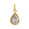 Stainless Steel Zircon Necklace Pendant With Vacuum Plating And December Birthstone For Valentine's Day