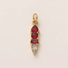 Stainless Steel Zircon Necklace Pendant With Vacuum Plating And December Birthstone For Valentine's Day