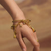 316L Stainless Steel Zircon Woven Twist Bracelet Fashion Geometric Accessories Electroplating