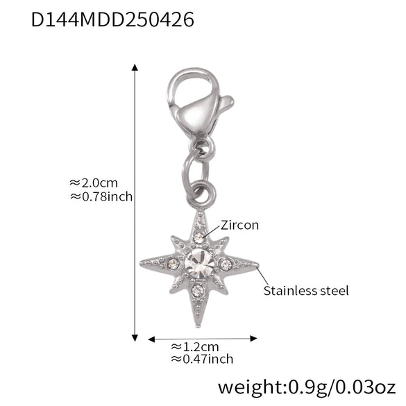 316L Stainless Steel Zircon Woven Twist Bracelet Fashion Geometric Accessories Electroplating