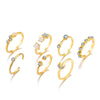 Vintage Style Star Alloy Diamond Women's