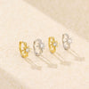 Star Earring S925 Silver Electroplated For Women