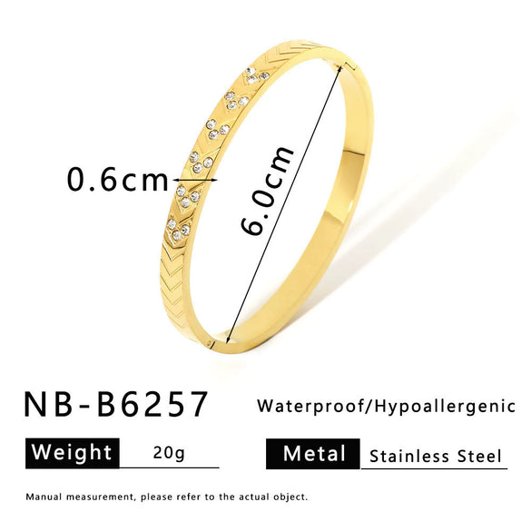 Star Moon Eye Bamang Star Bracelet Stainless Steel 18K Gold Plated Electroplated Jewelry