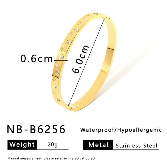 Star Moon Eye Bamang Star Bracelet Stainless Steel 18K Gold Plated Electroplated Jewelry