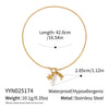 Starfish Pearl Women's Necklace In Titanium Steel With Geometric Shape And Electroplating