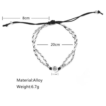 Starfish Pendant Anklet Female Retro Rune Yoga Pendant Anklet Anklet